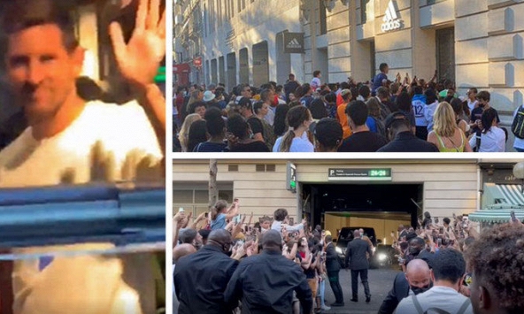 Lionel Messi lần nữa khiến cổ động viên PSG phát cuồng trên phố