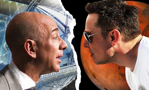 Elon Musk và Jeff Bezos cạnh tranh khốc liệt cuộc đua lên mặt trăng 
