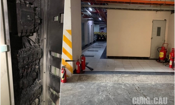 Cả chung cư Mỹ Phú nháo nhào thoát thân chỉ vì cháy tủ điện ở tầng hầm, vì sao?