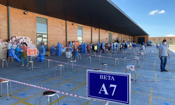 90 ca nhiễm COVID-19 tại ổ dịch khu công nghiệp VSIP Quảng Ngãi