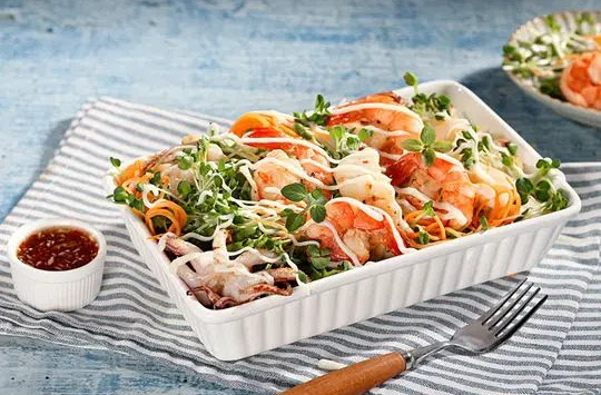 Món ngon mỗi ngày: Gỏi rau mầm tôm mực