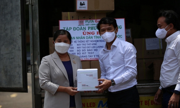 Bình Phước được hỗ trợ hàng ngàn thiết bị y tế chống dịch COVID-19