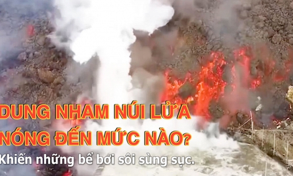 Đảo La Palma tan hoang vì dung nham núi lửa