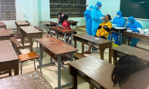 17 học sinh và 1 giáo viên trường bán trú ở Quảng Nam dương tính COVID-19