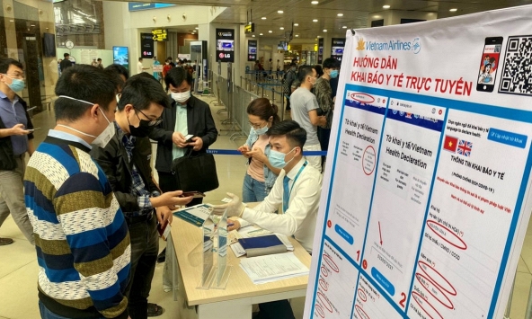 Hành khách đi máy máy bắt buộc khai báo thông tin di chuyển