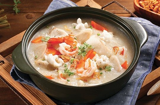 Món ngon mỗi ngày: Cháo ngưu bàng hải sản
