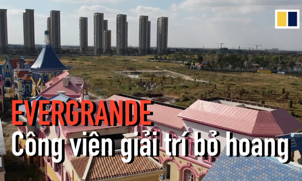 Công viên giải trí Evergrande bị bỏ hoang ở tỉnh Giang Tô, Trung Quốc 