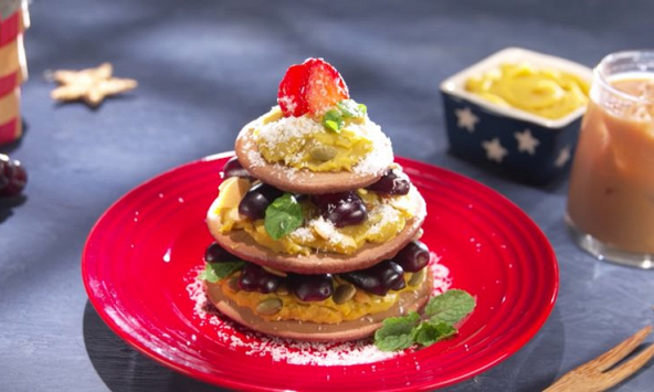 Món ngon mỗi ngày: Pancake socola giáng sinh
