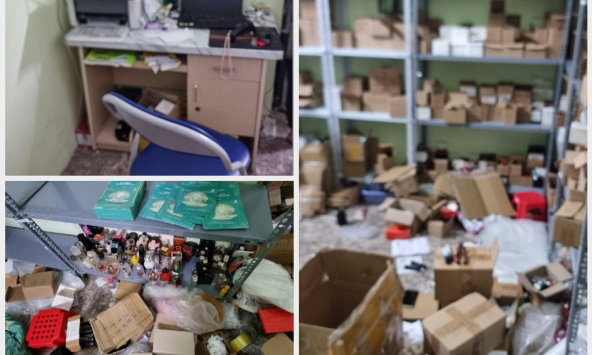 Hơn 5.000 chai nước hoa, son môi giả hàng hiệu Versace, Gucci, Dior, Chanel, Calvin Klein… bị thu giữ