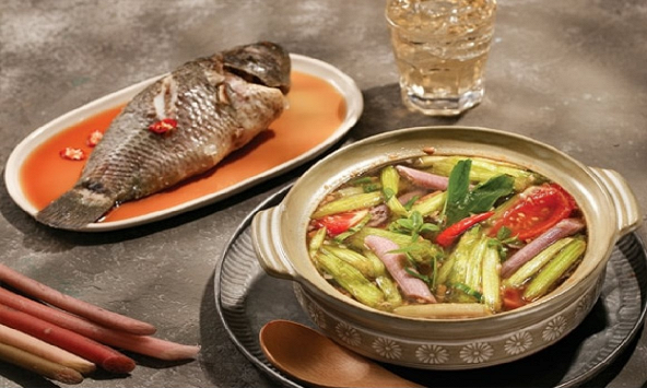 Món ngon mỗi ngày: Canh cá rô bông súng
