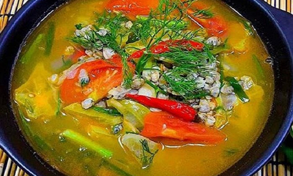 Món ngon mỗi ngày: Canh hến kim chi
