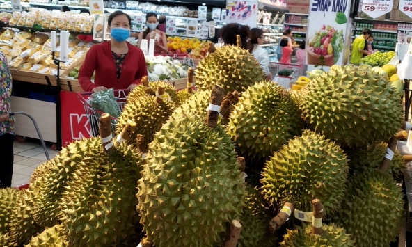 Thị trường thực phẩm ngày 23/2: Giá sầu riêng tăng mạnh