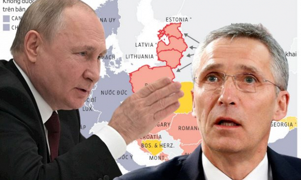Bản đồ Khủng hoảng Nga - Ukraina: Putin tấn công Ukraina để 'dằn mặt' NATO?