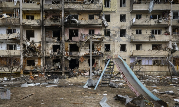 Ukraina bị tàn phá sau cuộc tấn công của Nga