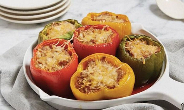 Món ngon mỗi ngày: Ớt chuông hải sản phô mai
