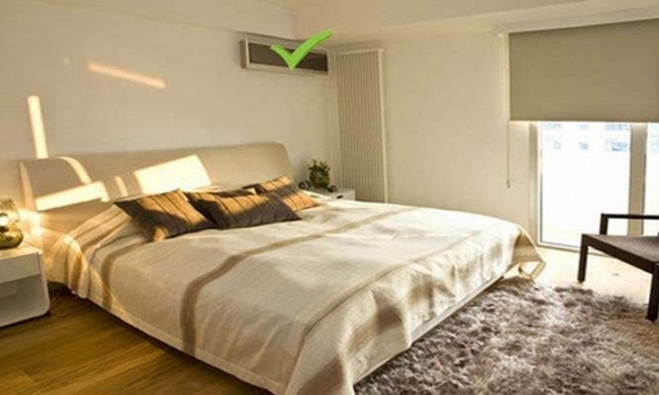 Lắp đặt điều hòa phòng ngủ ở vị trí nào sẽ thúc đẩy tài vận, sự nghiệp cho gia chủ?