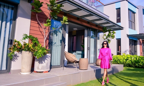 NTK Hà Linh Thư bị thu hút bởi ngôn ngữ kiến trúc Đông Dương ở NovaWorld Ho Tram