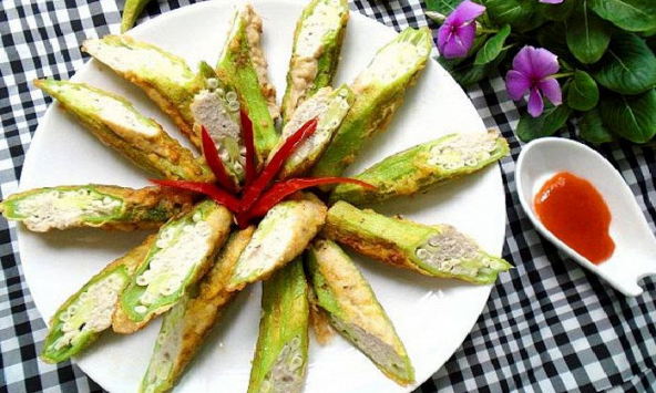 Món ngon mỗi ngày: Đậu bắp nhồi chiên giòn
