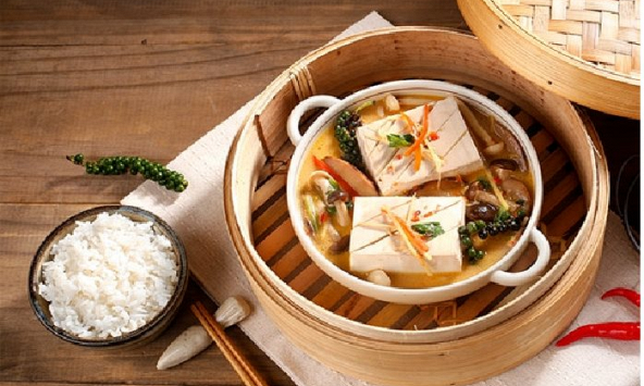 Món ngon mỗi ngày: Đậu hũ hấp nấm Nhật
