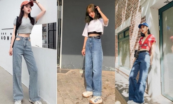 Ngắm chân dài miên man của cô nàng 'nấm lùn' qua cách mix quần ống rộng 