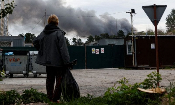 Xuất hiện nhiều vụ nổ lớn tại thủ đô Kyiv của Ukraina