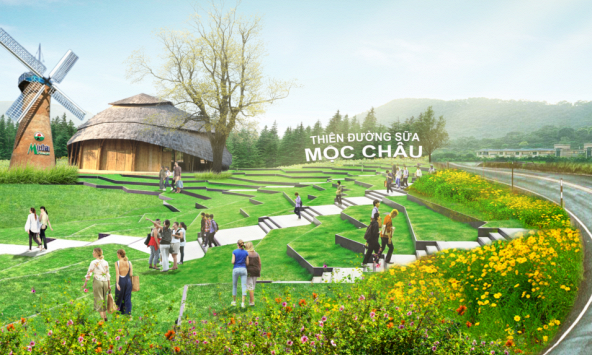 Hé lộ hình ảnh Thiên đường sữa tại Mộc Châu - kỳ quan tương lai của Tây Bắc