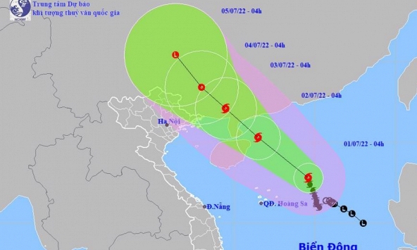 Bão số 1 giật cấp 12, miền Bắc mưa lớn trên diện rộng