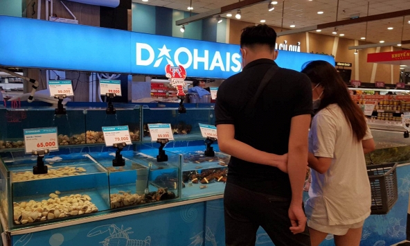 Giá tôm tăng mạnh tại hầu hết các chợ dân sinh