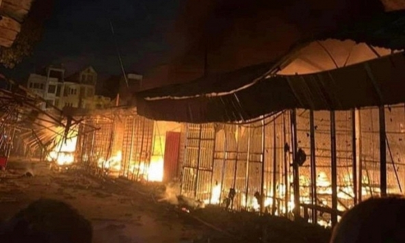 Cháy chợ gây thiệt hại trên 33 tỷ đồng