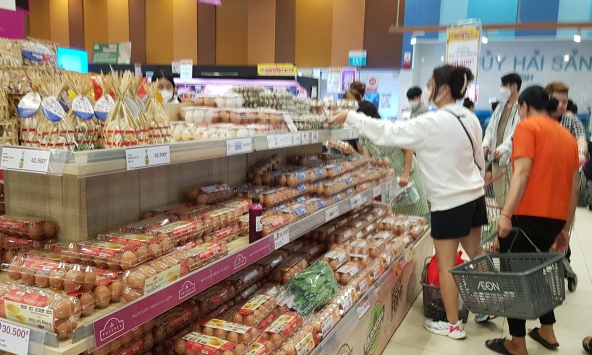 Trứng gia cầm tiếp tục đà tăng