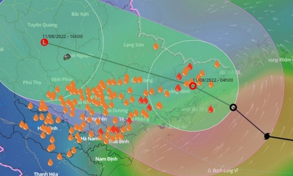 Bão số 2 suy yếu thành áp thấp nhiệt đới, miền Bắc tiếp tục mưa lớn