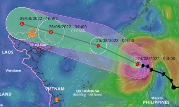 Bão số 3 vào Bắc Bộ và sẽ có mưa lớn trong hai ngày tới