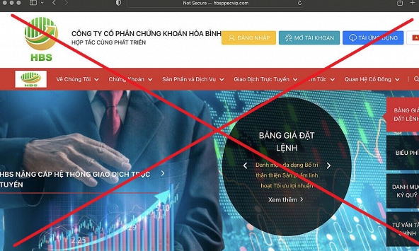 Lập trang web giả, mạo danh lãnh đạo Chứng khoán Hòa Bình để lừa đảo