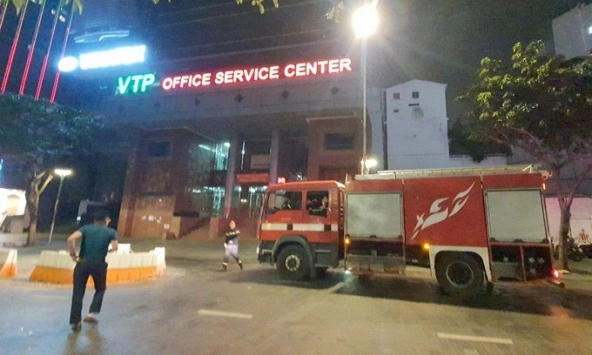Cháy ở tòa nhà Vạn Thịnh Phát do chập điện