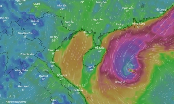 Bão số 6 gặp không khí lạnh, có khả năng giảm dần cường độ