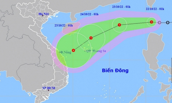 Áp thấp nhiệt đới đã vào biển Đông, xu hướng mạnh dần lên