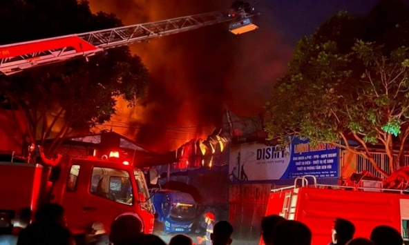 Cháy lớn ở Sơn La, thiệt hại hàng chục tỷ đồng