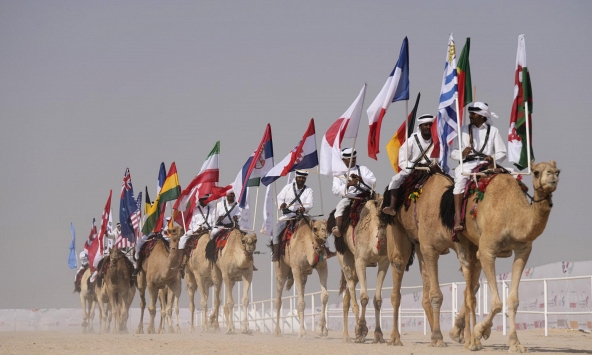 Cuộc thi lạc đà Qatar thu hút du khách bên lề World Cup