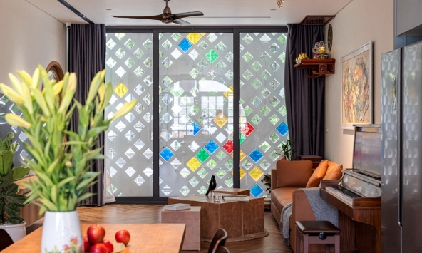 Ngôi nhà độc đáo với thiết kế gạch thông gió