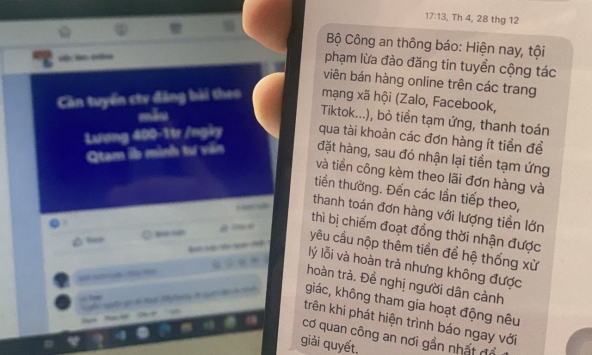 Cảnh giác sập bẫy 'việc làm online', 'việc nhẹ lương cao' ngay trước Tết