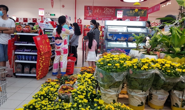 Sôi động thị trường hoa Tết
