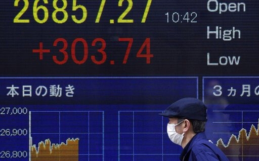 Thị trường chứng khoán châu Á tăng theo đà tăng của Phố Wall