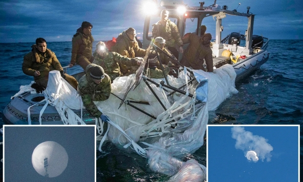 Mỹ kết thúc việc tìm kiếm các mảnh vỡ của khinh khí cầu Trung Quốc

