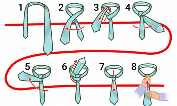 7 cách thắt cà vạt cực chi tiết