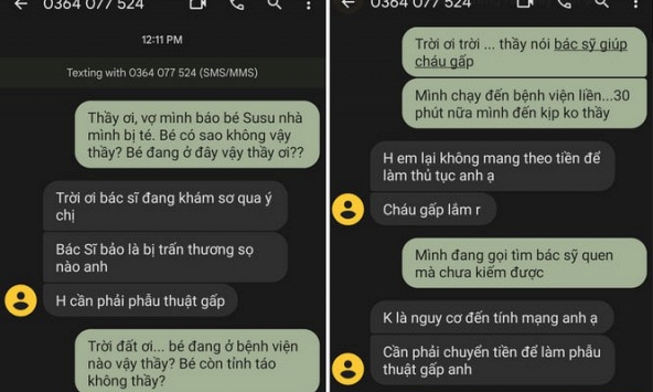 Bác sĩ khuyến cáo vụ phụ huynh dính chiêu lừa 'con đang cấp cứu'