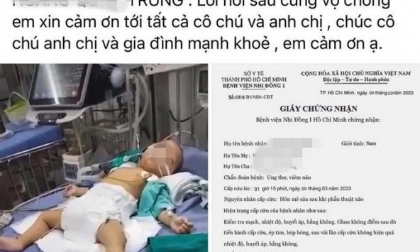 Bệnh viện Bệnh viện Nhi đồng 1 ở TP.HCM bị giả giấy tờ để trục lợi từ thiện