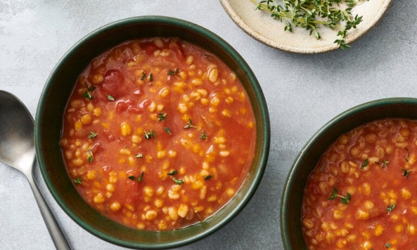 Món ngon mỗi ngày: Súp lúa mạch cà chua