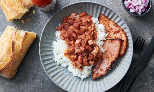 Món ngon mỗi ngày: Cơm giò heo đậu đỏ