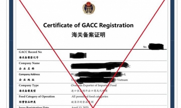 Cảnh báo 'Giấy chứng nhận xuất khẩu nông sản sang Trung Quốc' giả mạo