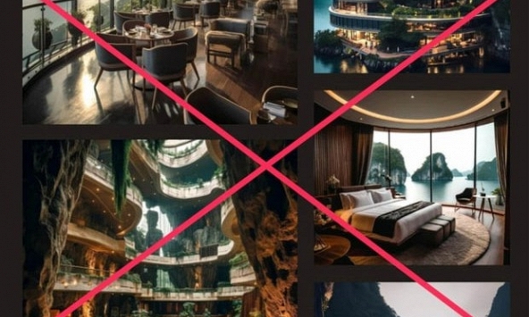 Thông tin 'khách sạn hạng sang xây giữa vịnh Hạ Long' là sai sự thật